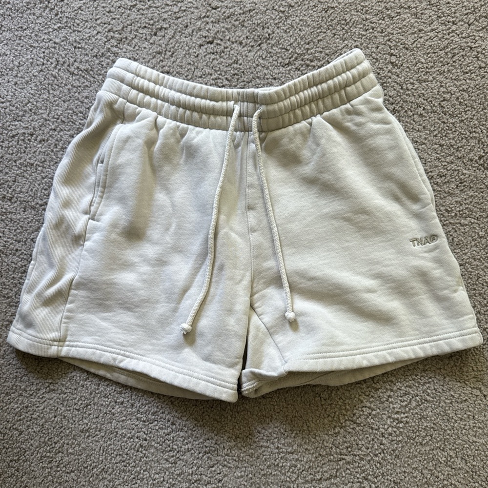 Aritzia TNA Off-White Athletic Shorts